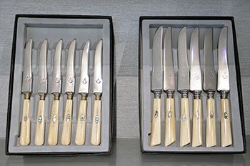 Musée du couteau Laguiole, ménagère Laguiole