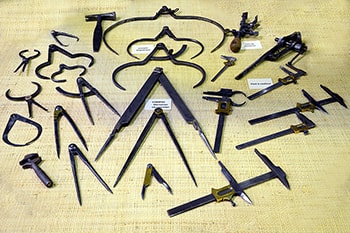 Musuem of the Laguiole's knife, former measurement tools and compass